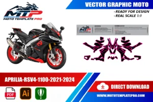 Aprilia RSV4 1100 2021-2024 template panel check before printing