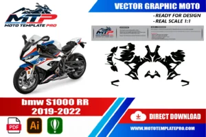 BMW S1000RR 2019-2022 template panel check before printing
