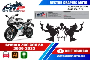 Vérification des pièces du template CFMOTO 250SR 300SR avant impression