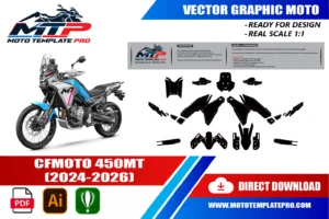 CFMOTO 450MT 2024-2026 template panel check before printing