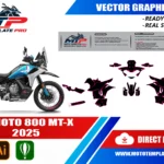 CFMOTO 800MTX 2025 vector template - real-scale 1:1 bodywork layout for decal kits and wraps