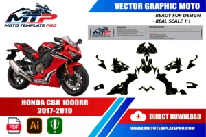 Vérification des pièces du template Honda CBR 1000RR 2017-2019 avant impression