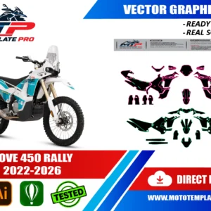 KOVE 450 RALLY 2022-2026 Vector Template – Image 1