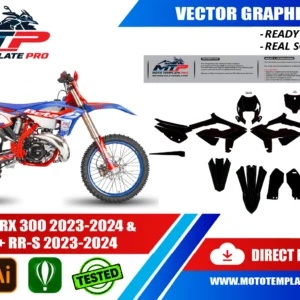 BETA - RX 300 2023-2024 & RR + RR-S 2023-2024 Vector Template - Image 1