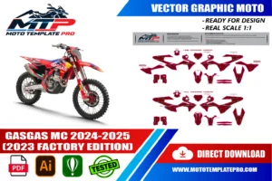 GasGas MC 2024-2025 (2023 Factory Edition) template panel check before printing