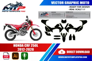 Honda CRF 250L 2012-2020 template panel check before printing