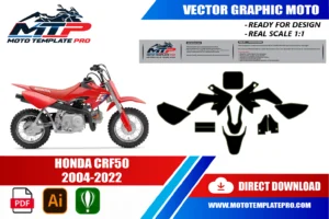 Honda CRF50 2004-2022 template panel check before printing