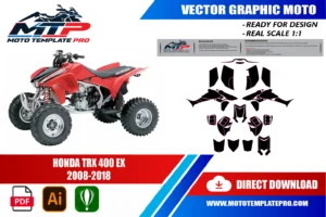 Honda TRX 450R template panel check before printing