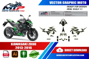 Kawasaki Z800 2013-2016 template panel check before printing