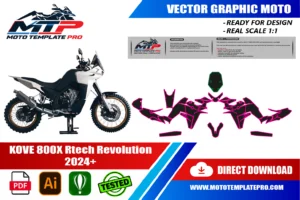 Vérification des pièces du template KOVE 800X Rtech Revolution 2024+ avant impression