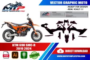 KTM 690 SMC-R 2019-2024 template panel check before printing
