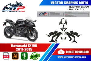 Kawasaki ZX-10R 2011-2015 template panel check before printing