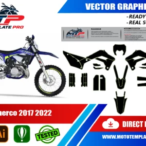 Sherco 2017 2022 Vector Template – Image 1
