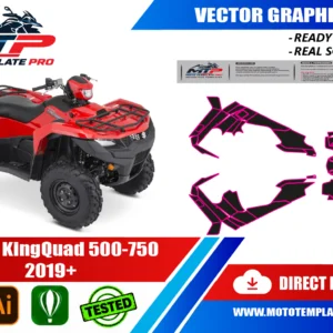 Suzuki KingQuad 500 750 2019+ Vector Template – Image 1