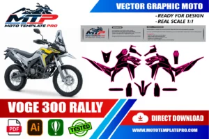 Vérification des pièces du template VOGE 300 Rally avant impression