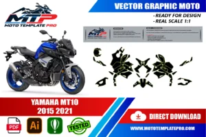 Yamaha MT-10 2015-2021 template panel check before printing