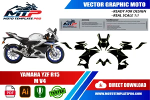 Yamaha YZF R15 M V4 template panel check before printing