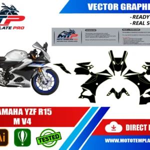 YAMAHA YZF R15 M V4 Vector Template – Image 1
