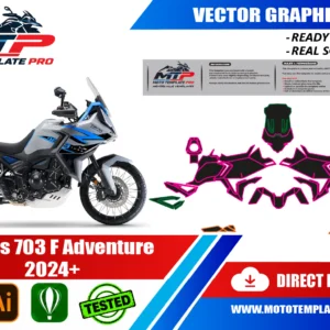 Zontes 703 F Adventure 2024+ Vector Template – Image 1